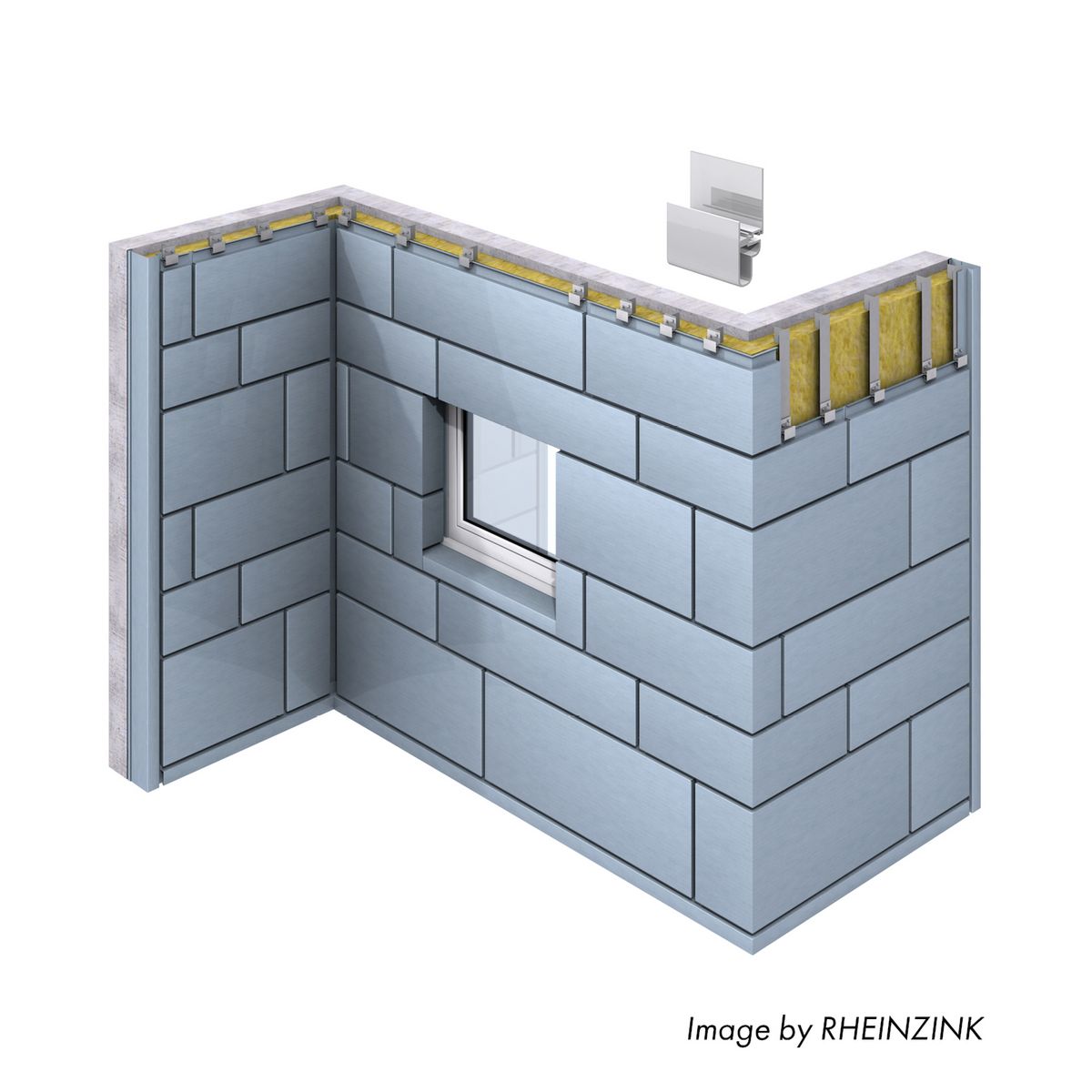 Cassette wall cladding systems benefit from RHEINZINK’s sustainable