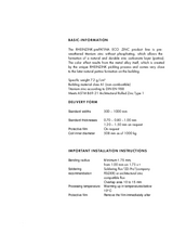 Material Data Sheet RHEINZINK-prePATINA Eco Zinc blue-grey