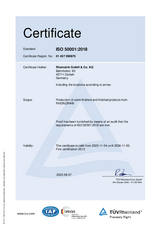Certificate DIN EN ISO 50001