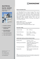Material Data Sheet RHEINZINK-CLASSIC