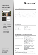 Material Data Sheet RHEINZINK-GRANUM EXTRA basalte